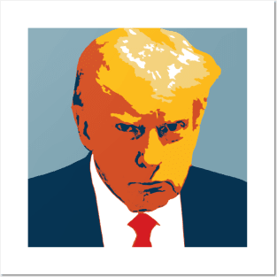 DONALD TRUMP POP ART MUG SHOT Posters and Art